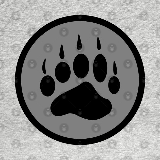 bear paw print by DrewskiDesignz